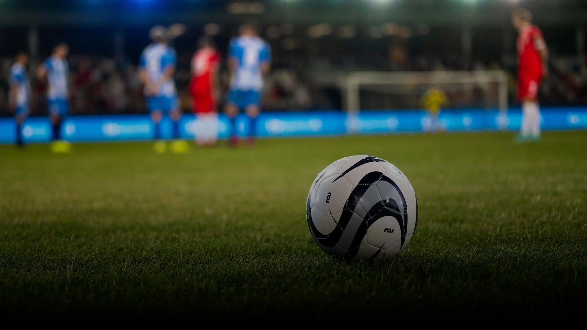 a football ball on the grass