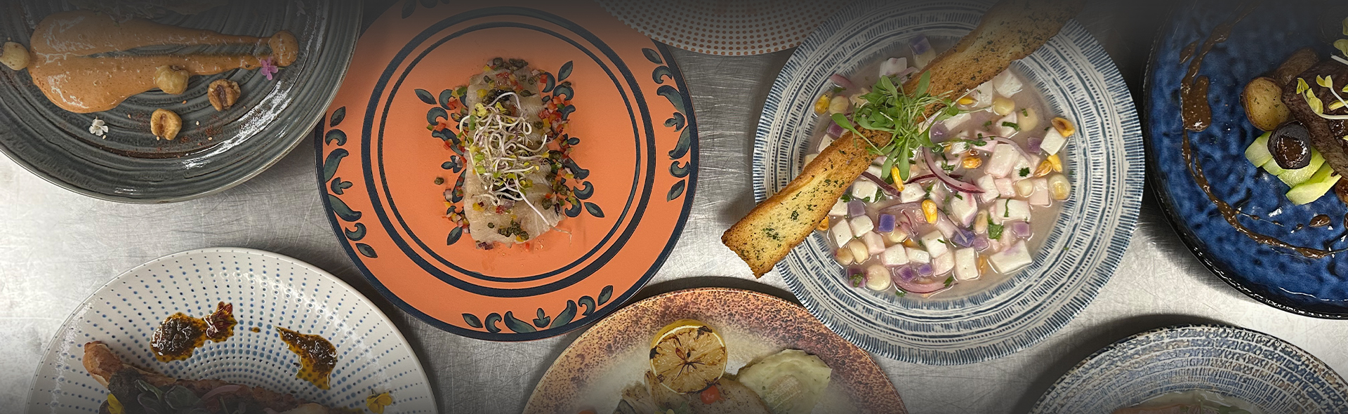 a plate of food on a table