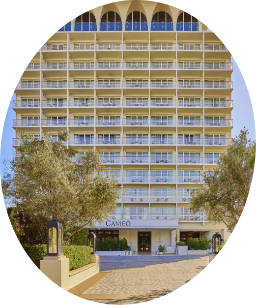 a large building with many balconies