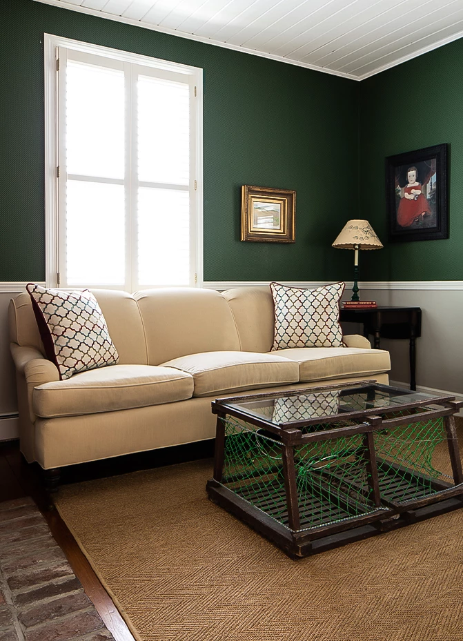 Image One Info a living room with a couch and coffee table