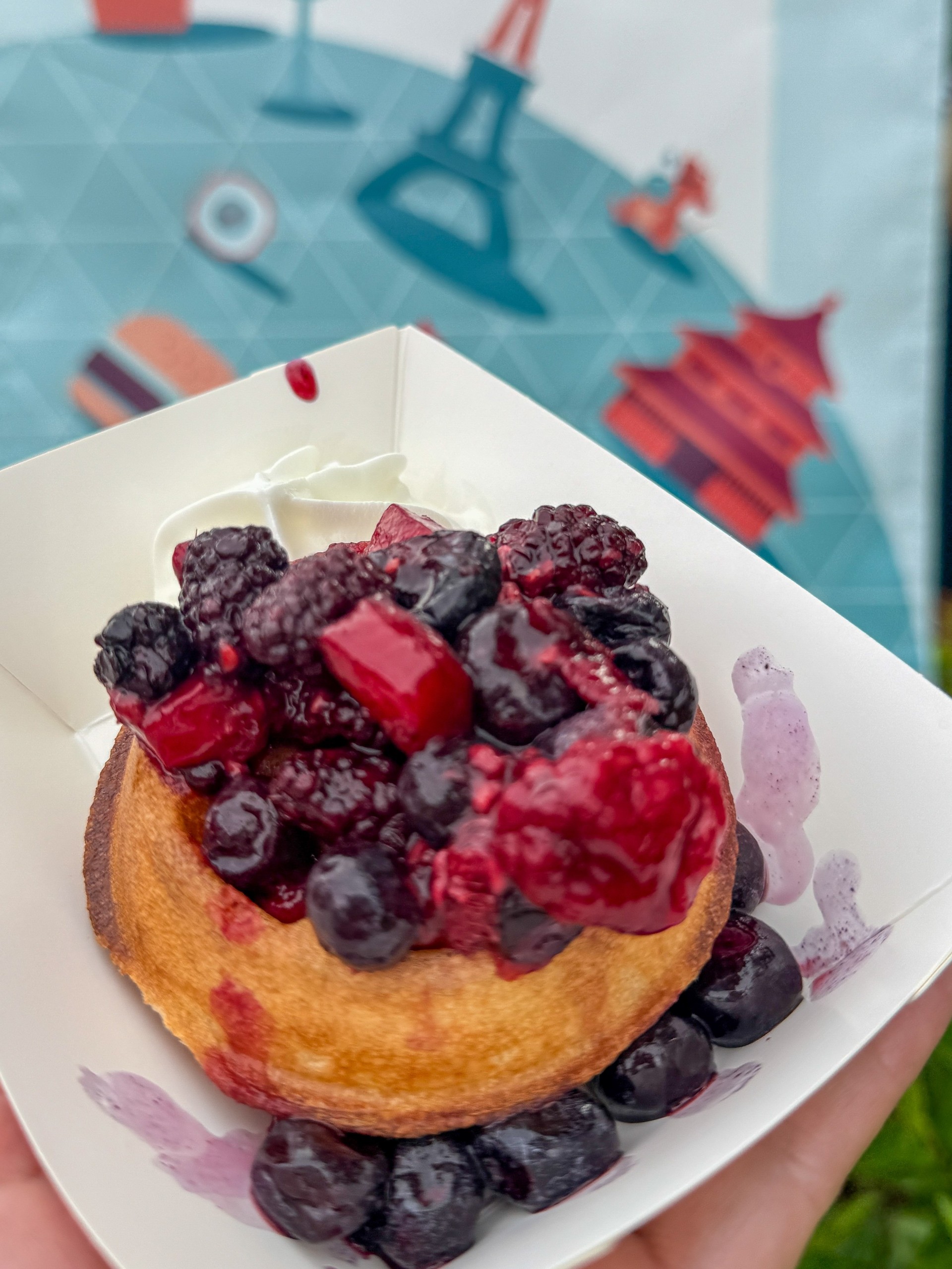 a small dessert in a white container