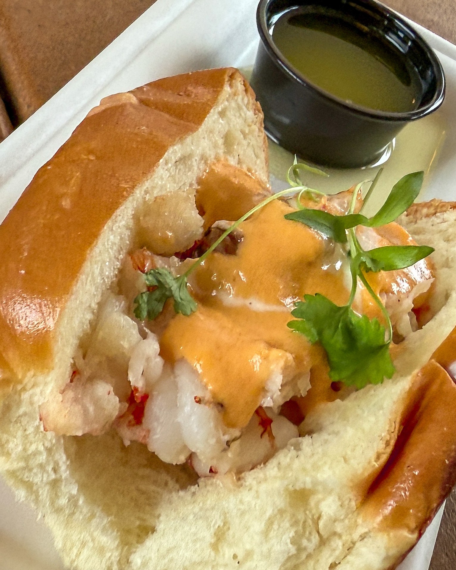 a plate of food with sauce