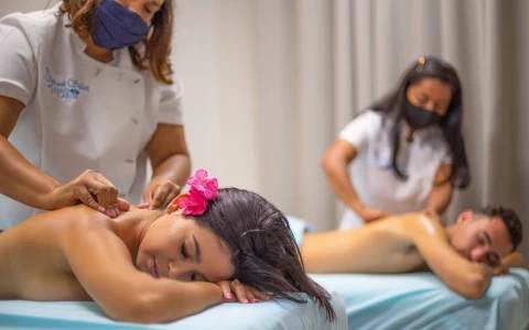 a group of people in a room