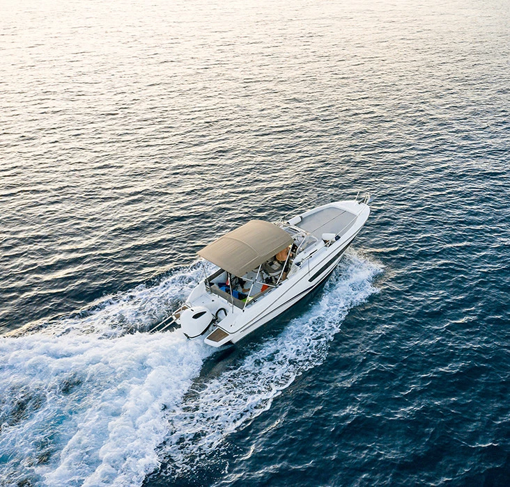 a boat in the water