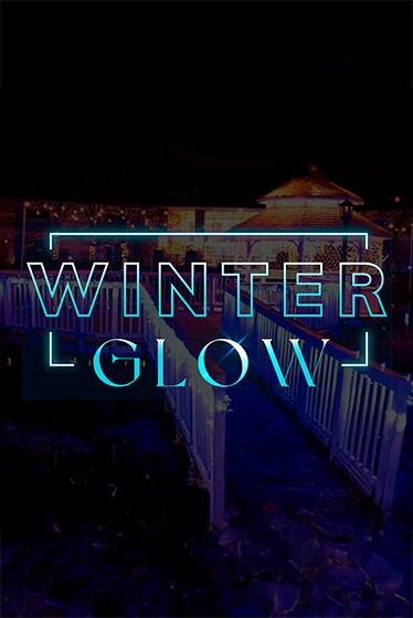 a lighted sign at night