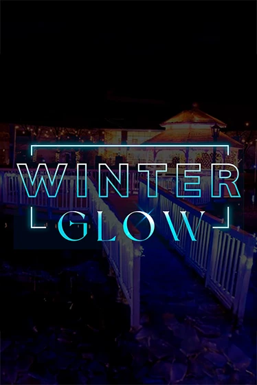 a lighted sign at night