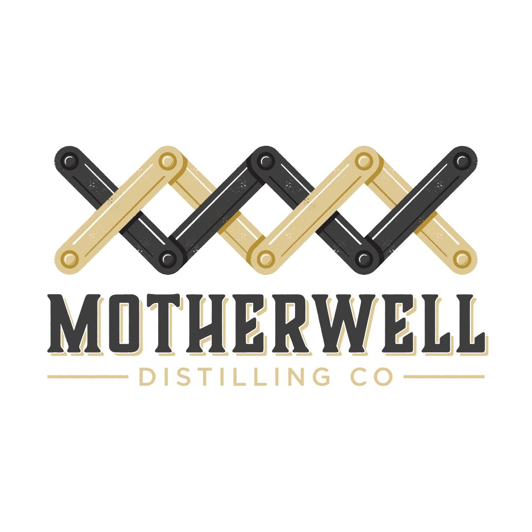 a logo for a distilling company