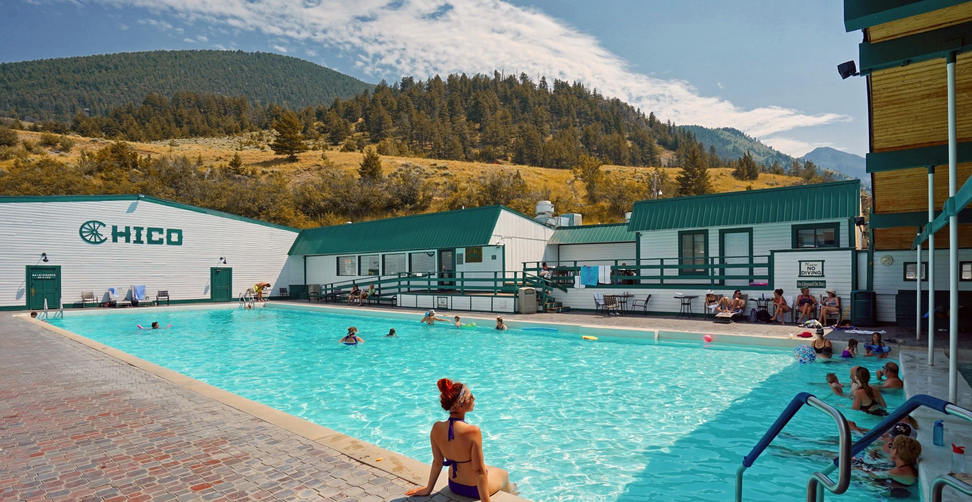 hero image for a group of people in a swimming pool