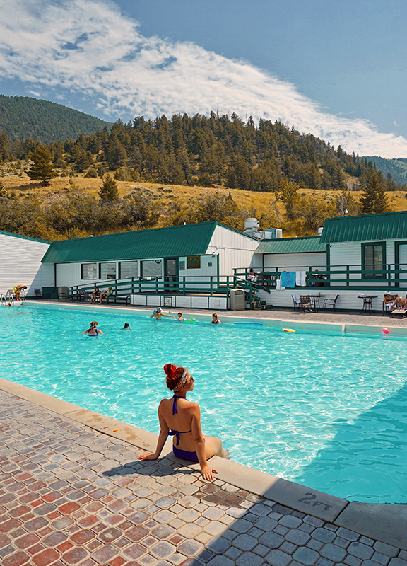 post image for a woman sitting in a pool