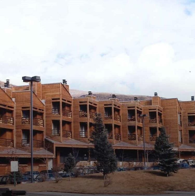 a building with many balconies