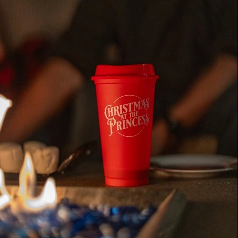 a red cup on a table