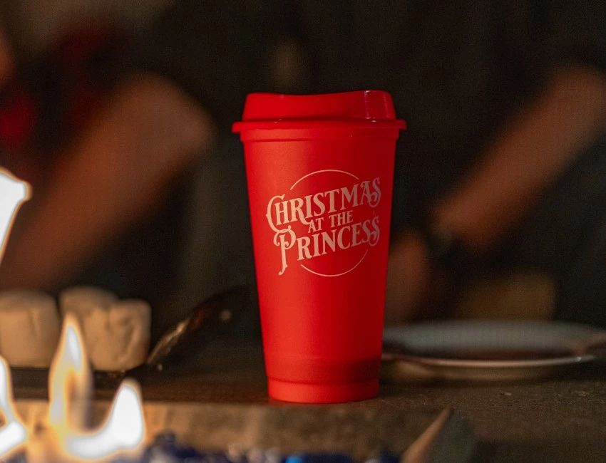 a red cup on a table