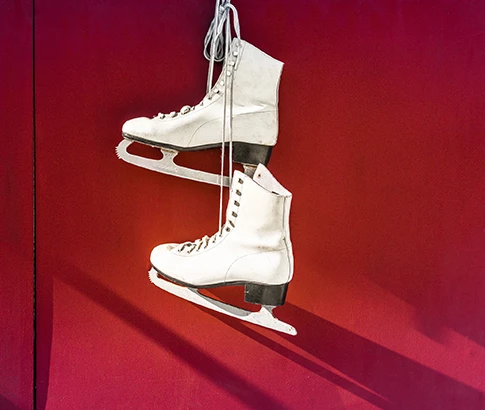 a pair of ice skates