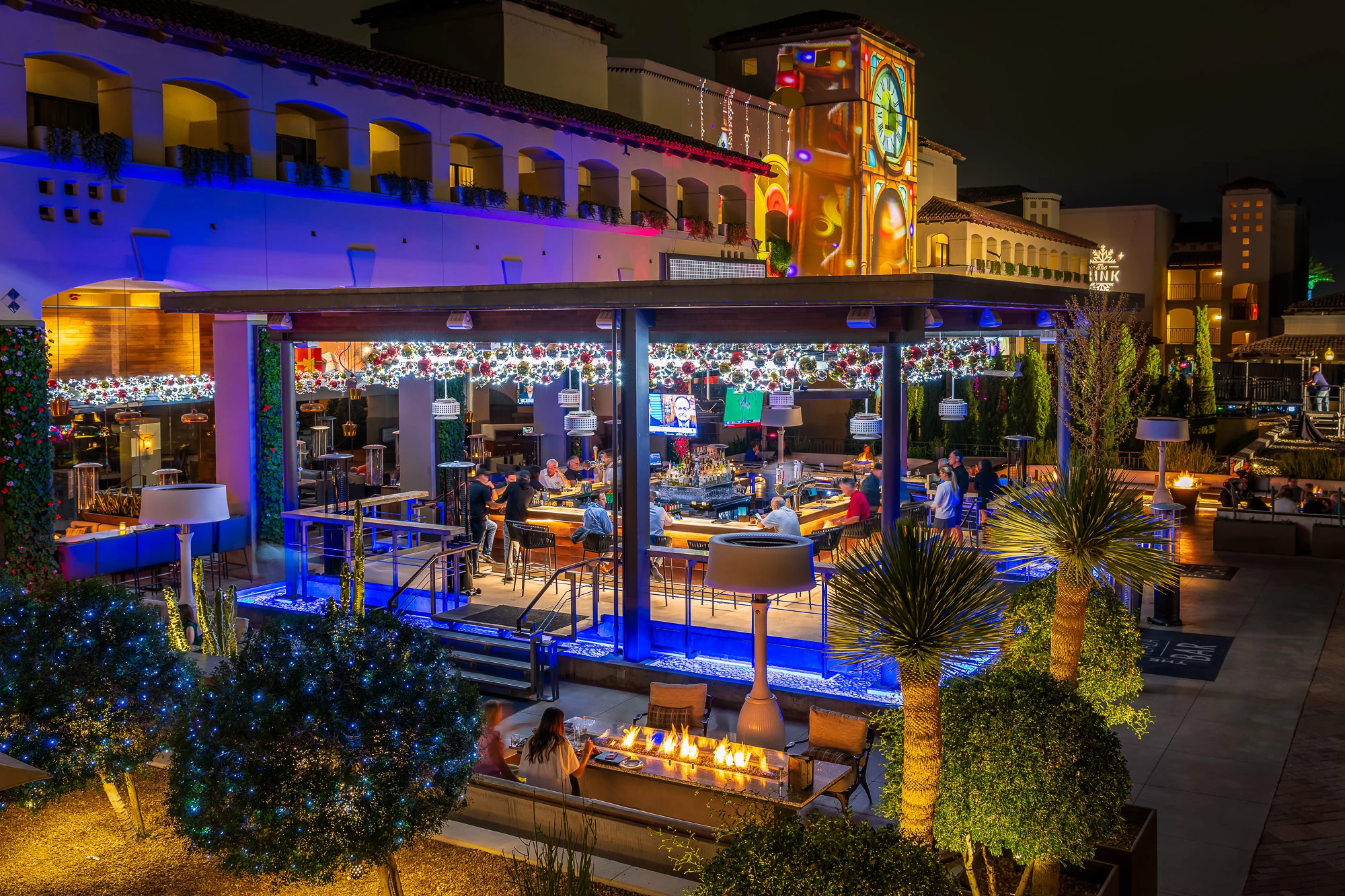 plaza bar overhead of enchanted plaza