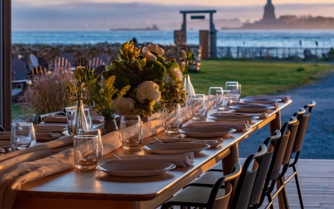 a table set for a dinner party main