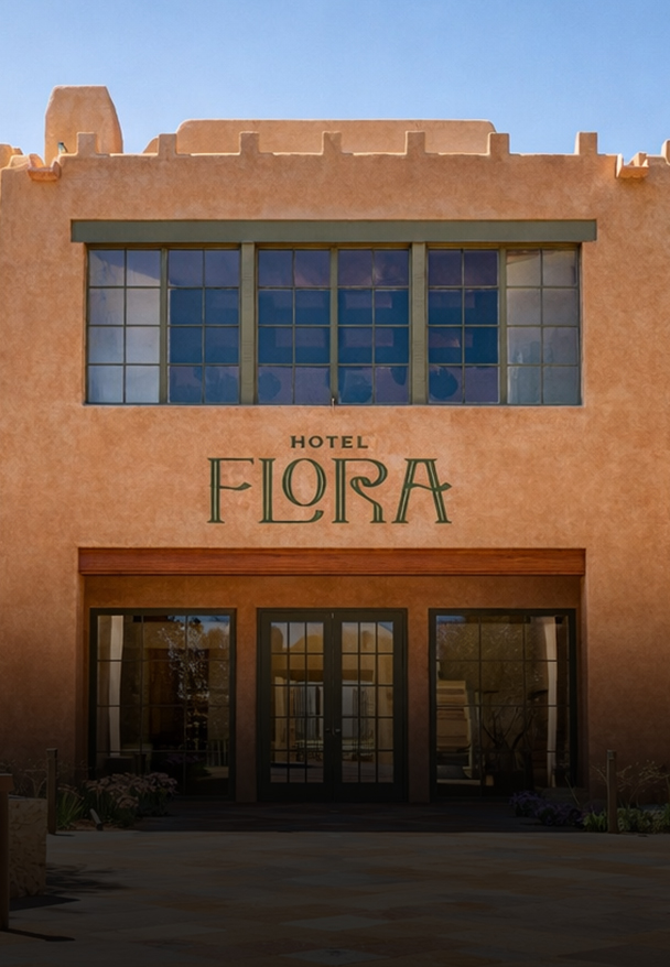 a building with a sign on it