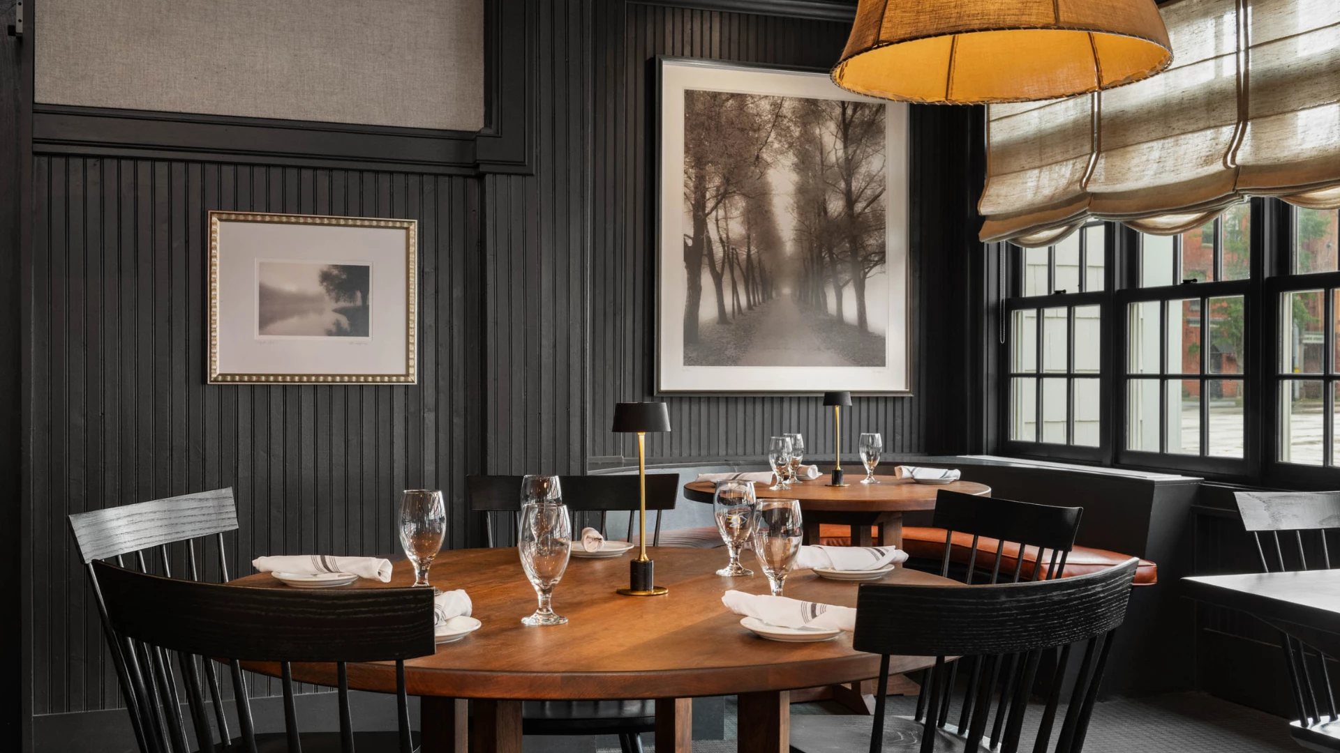 a table set for a dinner party