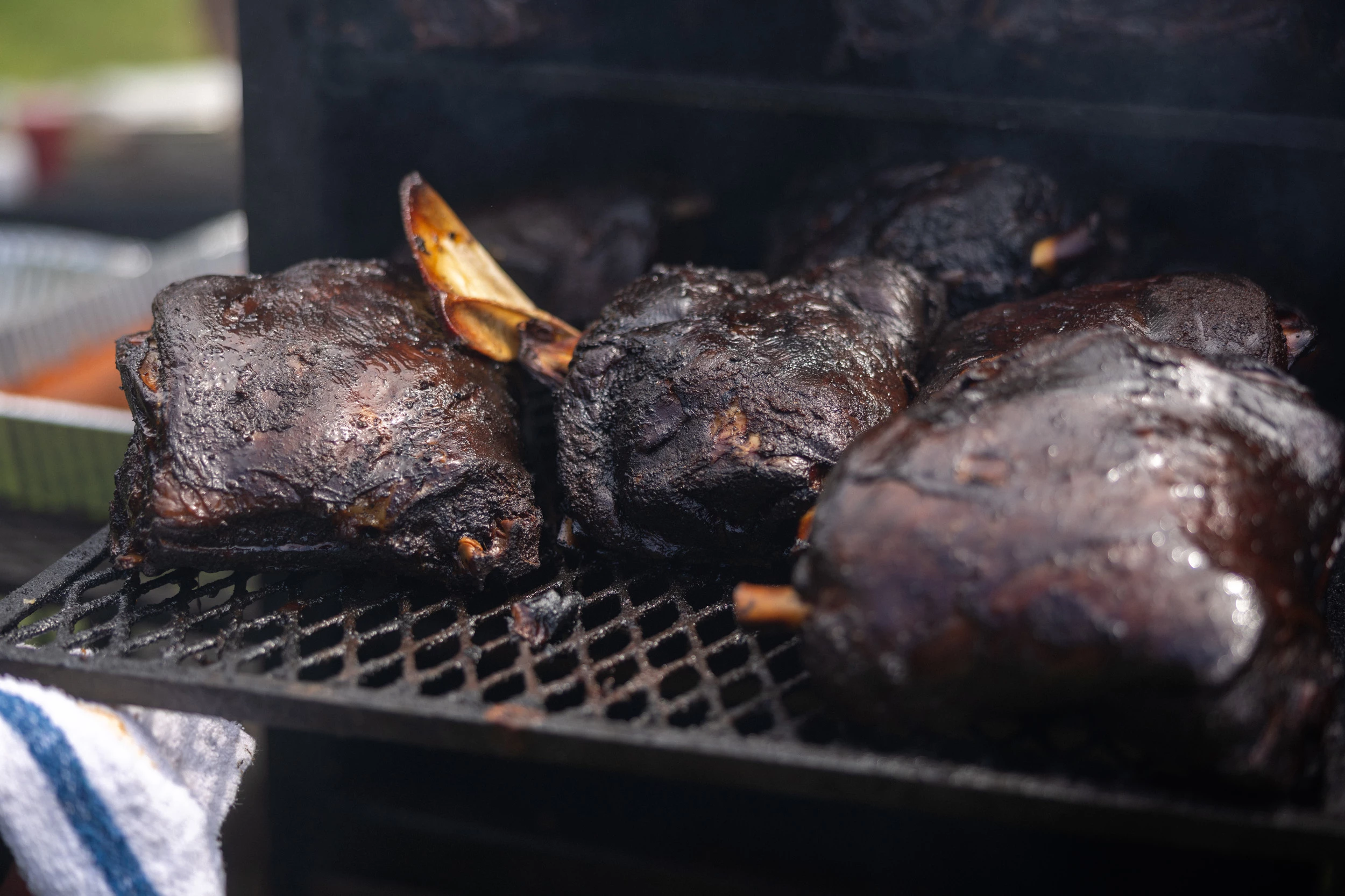 meat on a grill