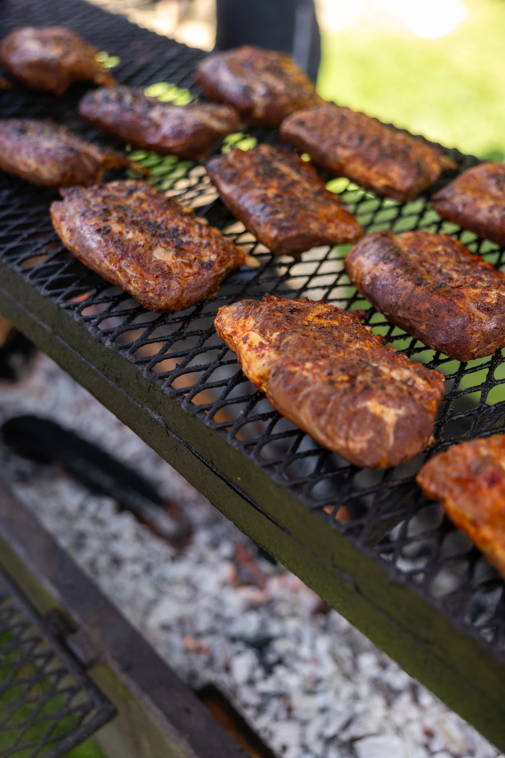 meat on a grill