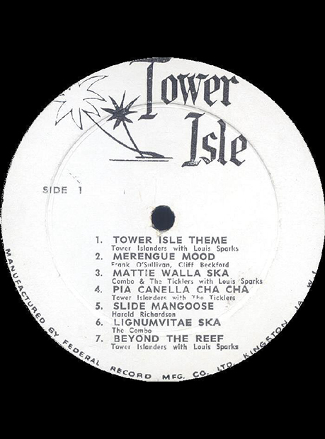 a white disc with black text