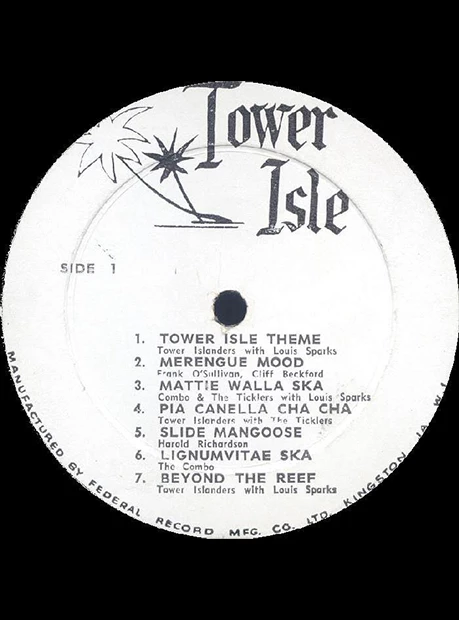 a white disc with black text