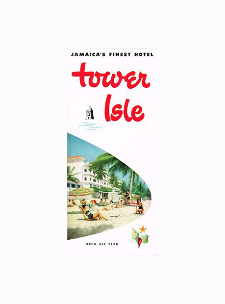 a sign with a picture of people on the beach