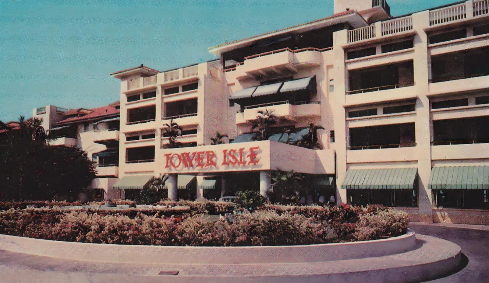 a building with a sign on it