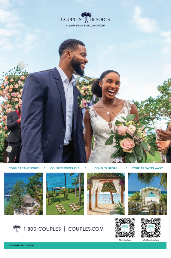 Cover Event Boards with Couples Wedding Brochure