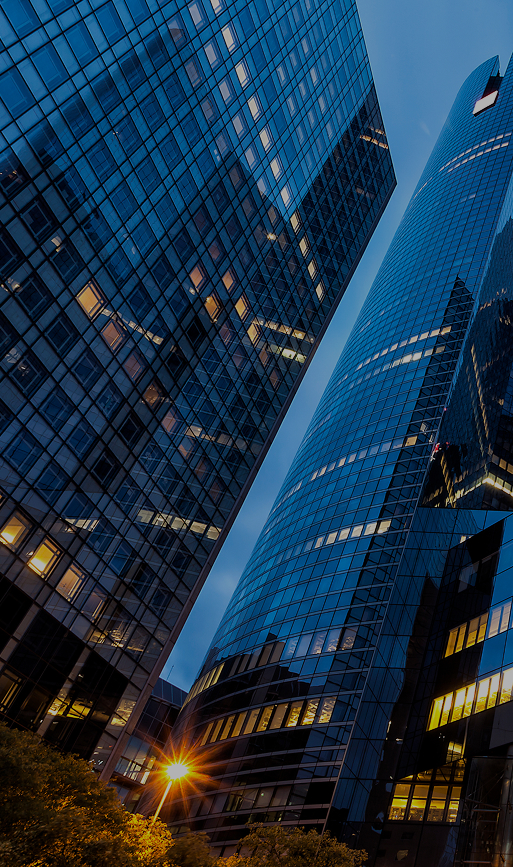 a low angle view of a skyscraper