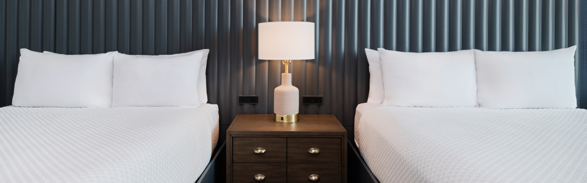 a lamp on a table