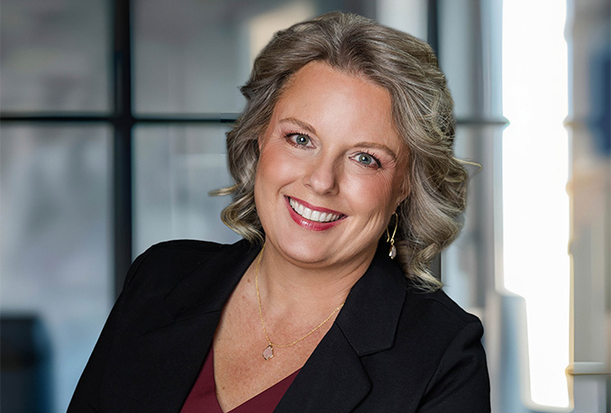 a woman smiling at camera