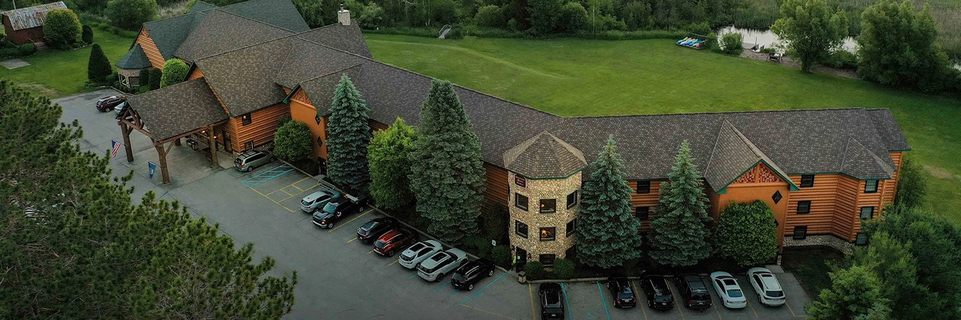 a building with cars parked in front of it