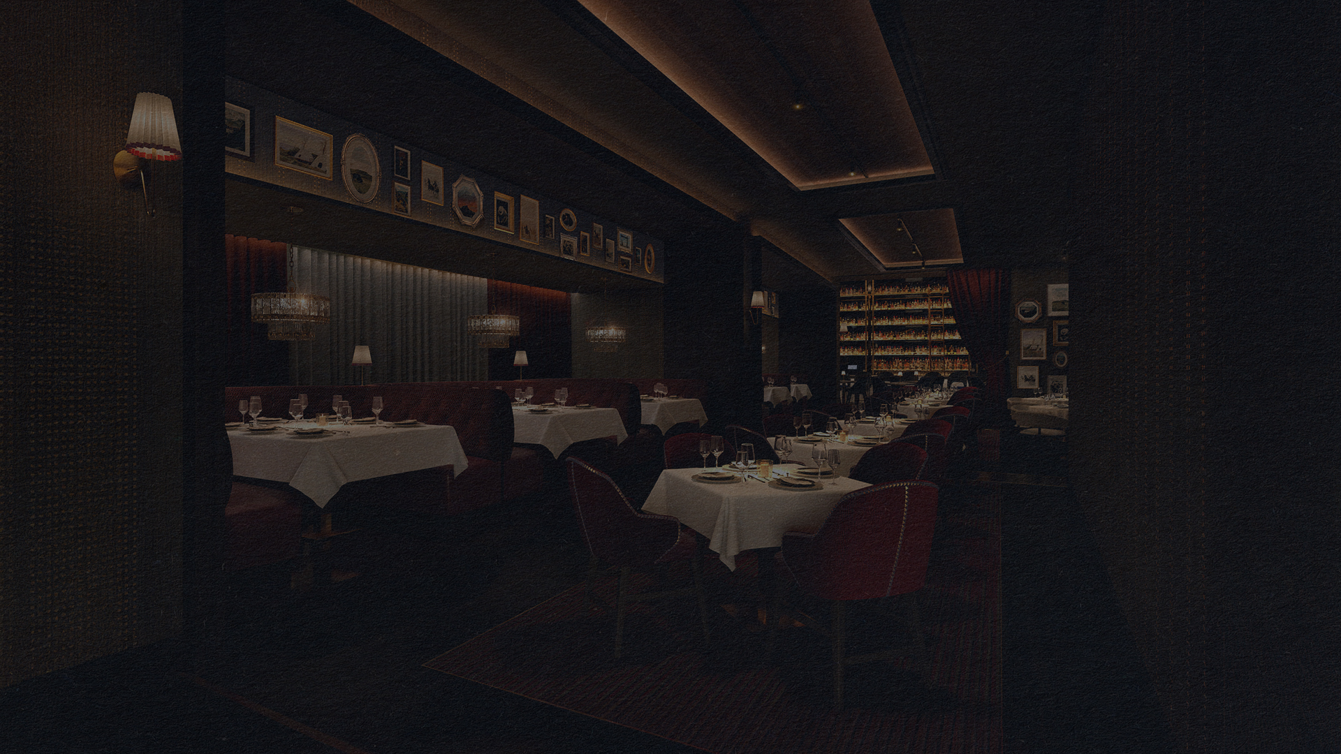 a room with tables and chairs