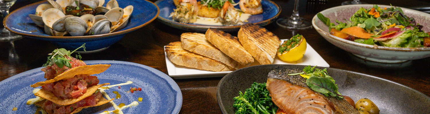 a plate of food on a table