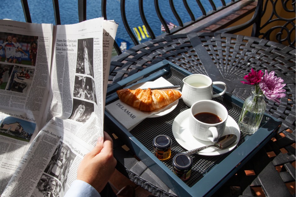 a breakfast on a table