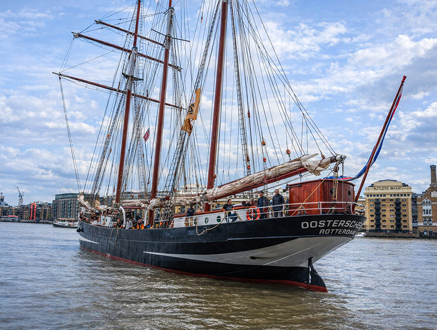 a large boat on the water