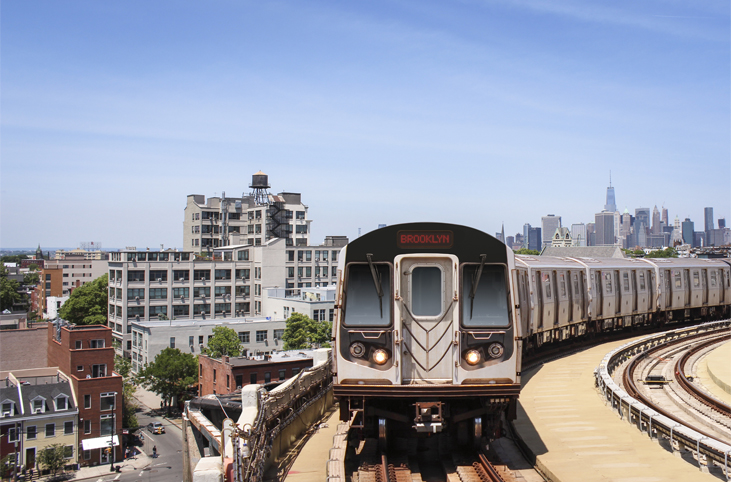 a train on the tracks