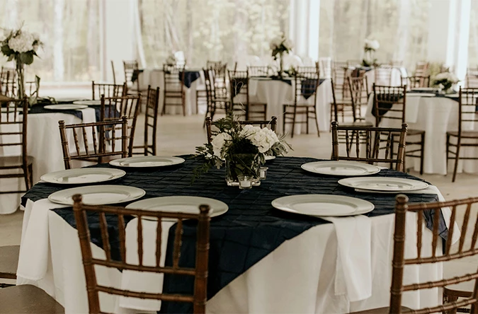 a table set for a party