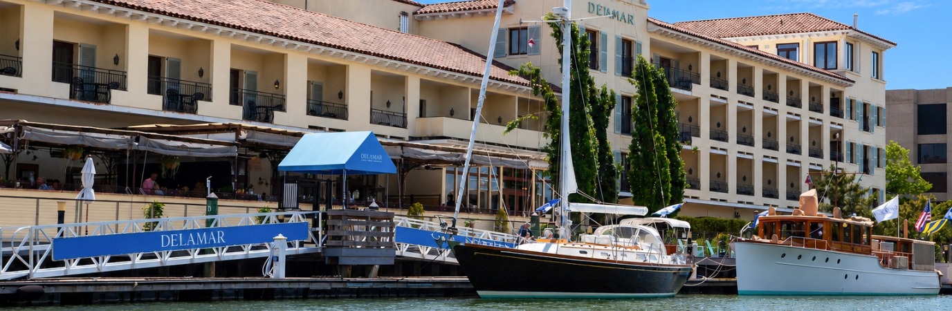 a boat docked at a dock