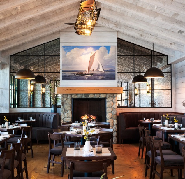 a room with tables and chairs