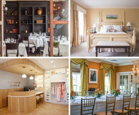 a collage of different rooms