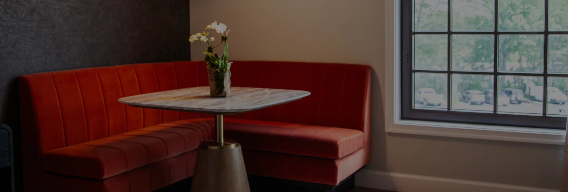 a table with flowers on it