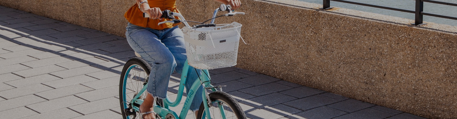 a person riding a bike