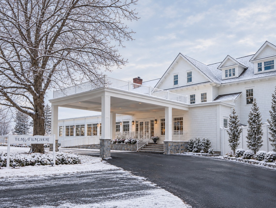 The Inn at Longshore in winter