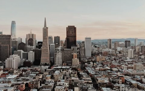 a city with tall buildings