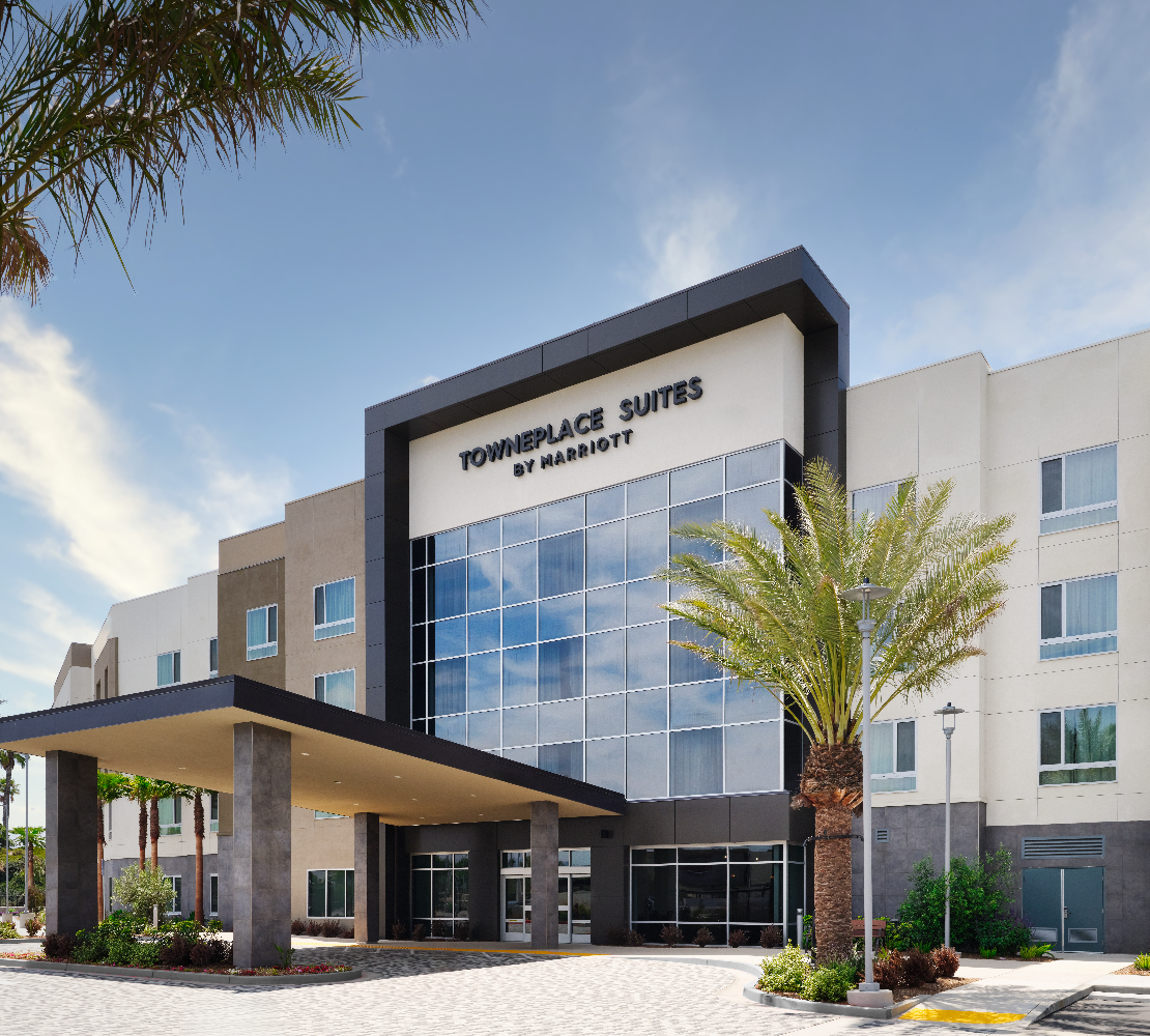 a building with a large entrance