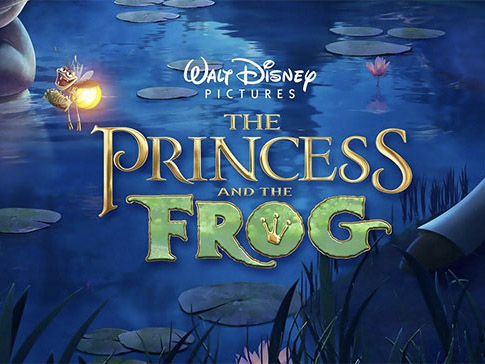 a cartoon character in a pond