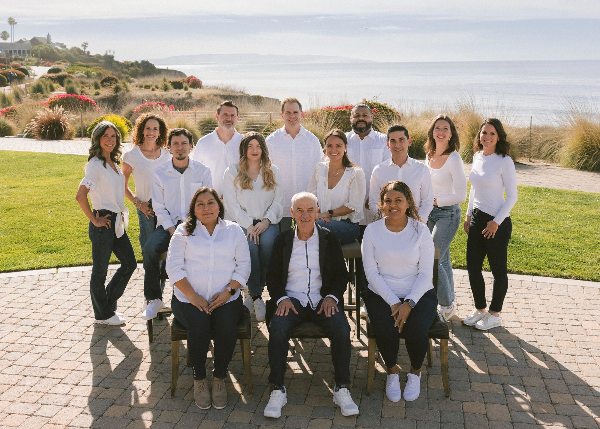 a group of people posing for a photo