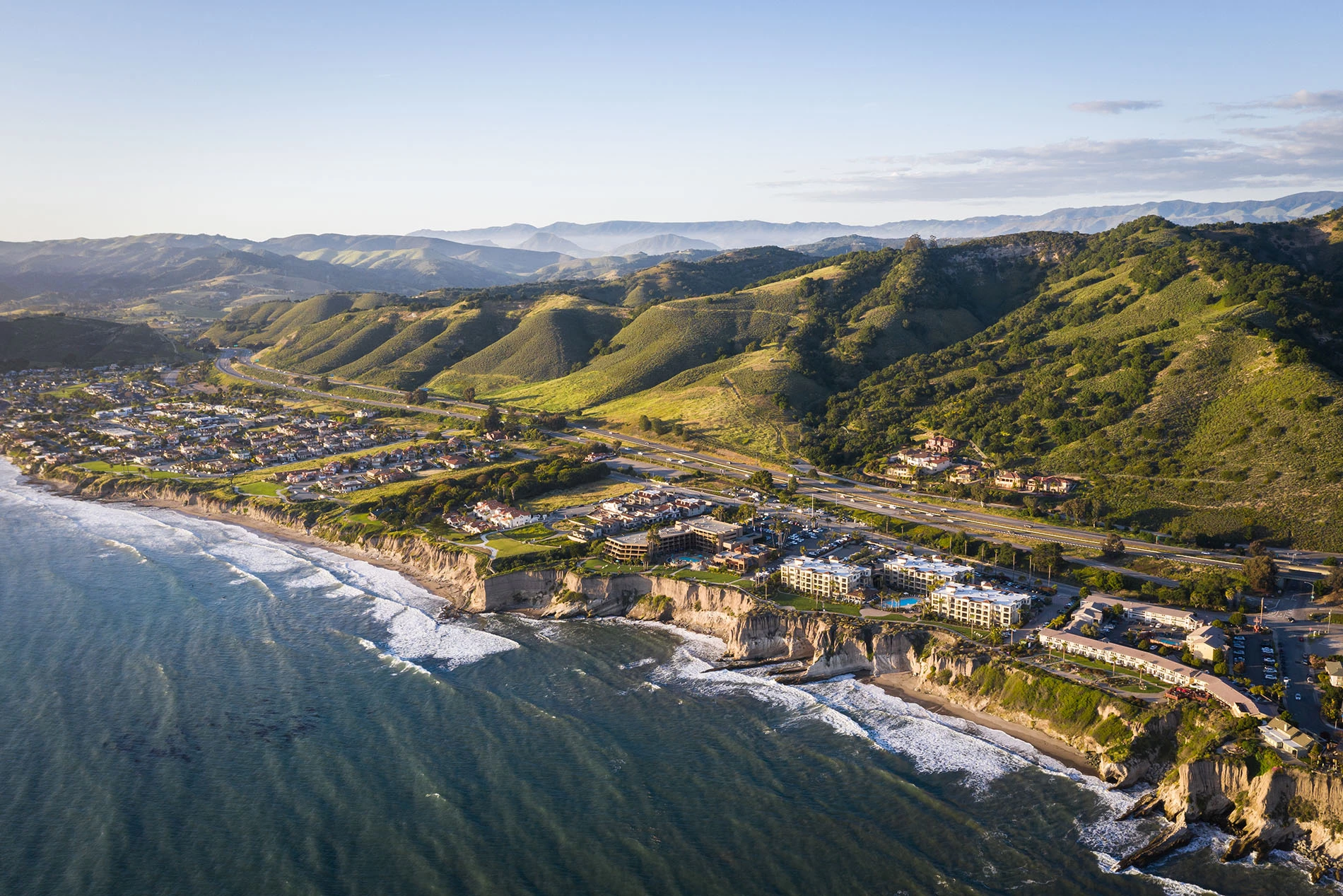 shell beach drone shot