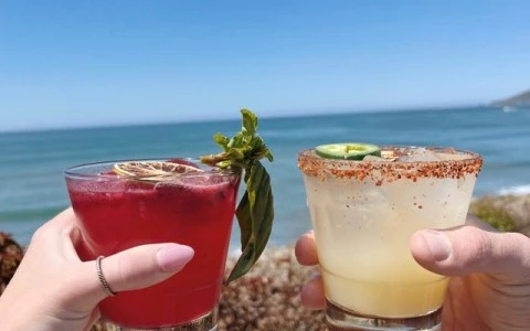 two glasses of drinks